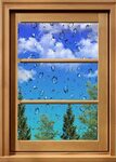 1024x768px free download HD wallpaper: sky, window, rain, cl