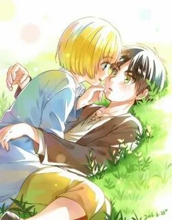 Eren x Armin ♡ Eremin Shingeki no Kyojin #SnK #Yaoi Eren x a