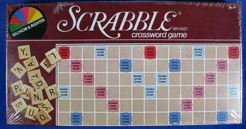 Scrabble Crossword Game 98 Tiles 1982 No 17 Word Board Vinta