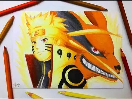 Speed Drawing - Naruto and Kurama (Naruto Shippuden) HD - Yo