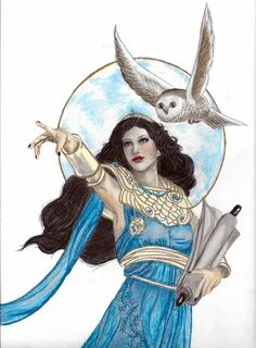 Athena : Greek Goddess of Wisdom High Quality Print Original