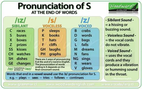 Pronunciation of S in English - English Grammar & Games