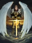 Stygian, Aasimar Oath of Protection Paladin, conjuring his..