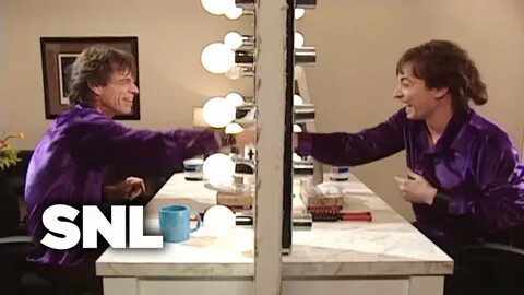 Mick is Pointing, Pointing, Pointing at Himself - SNL - YouT