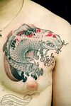 60 Cute Fish Tattoos On Chest - Tattoo Designs - TattoosBag.
