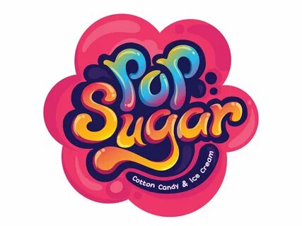 POPSUGAR Candy logo, Popsugar, Ice cream logo