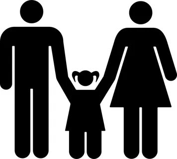 Family Of Mother And Father With A Daughter Svg Png Icon Fre