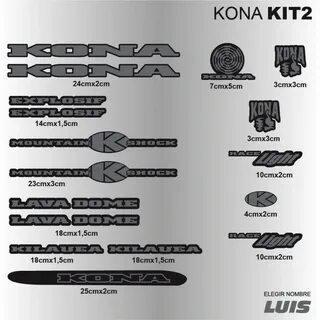 KONA Kit2 наклейки для велосипедов, винилы, наклейки, стикер
