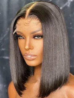 YSwigs Silky Straight Bob Undetectable Dream HD Lace Human H