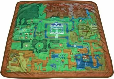 Legend of Zelda Blanket Type. A -World Map Zelda baby, Blank