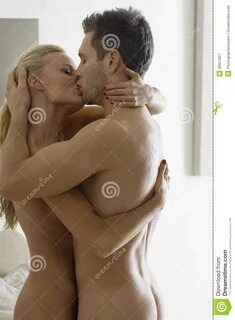 Naked Couple Kissing stock image. Image of romance, couple -
