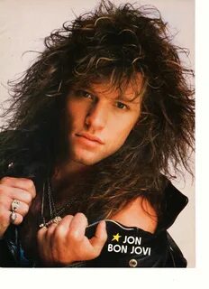 Jon Bon Jovi teen magazine pinup clipping take it off smirk 