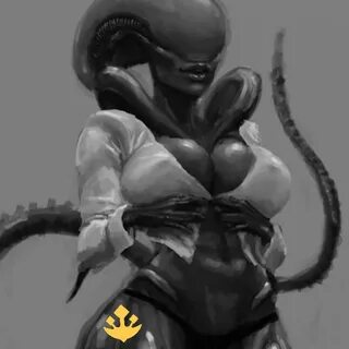 Drone 115 a smart lewd naughty breeding xenomorph designed to be bred by on...