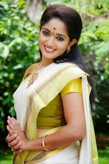 Kavya. Beautiful saree, Most beautiful indian actress, Actre