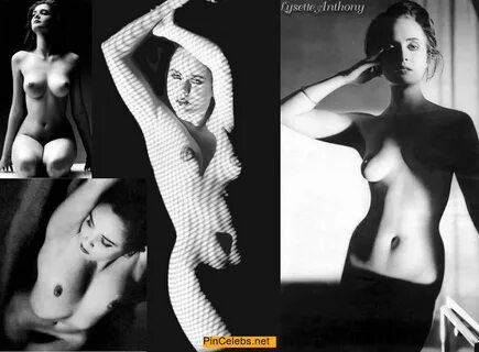 Lysette Anthony nude black-&-white collage