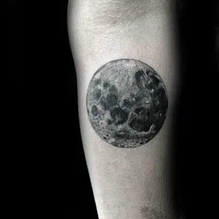 30 Realistic Moon Tattoo Designs For Men - Astronomical Idea