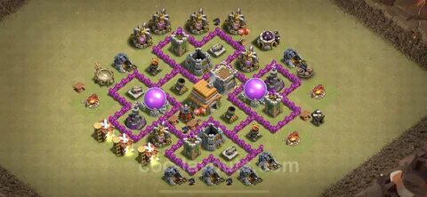 Best War Base TH6 with Link, Anti 2 Stars - Town Hall Level 