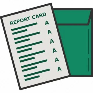 Grade, grades, graduation, graduation card, report card icon