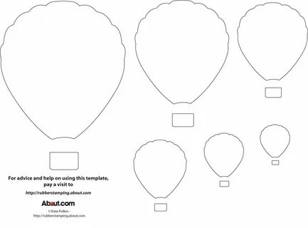 Outline Printable Cut Out Hot Air Balloon Template - dianamo
