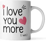Cookware, Dining & Bar Funny Coffee Mug I Love You More the 