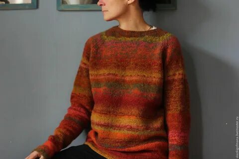 Шерстяной свитер Рыжик - заказать на Ярмарке Мастеров - A42B