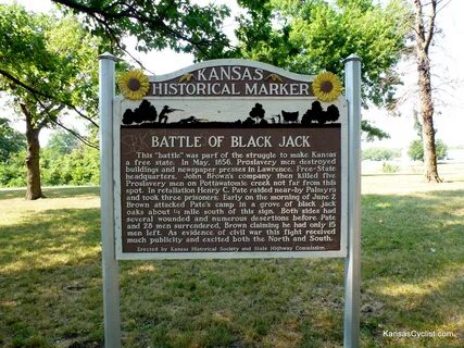US-56 Baldwin City Roadside Park Historical Marker - Kansas 