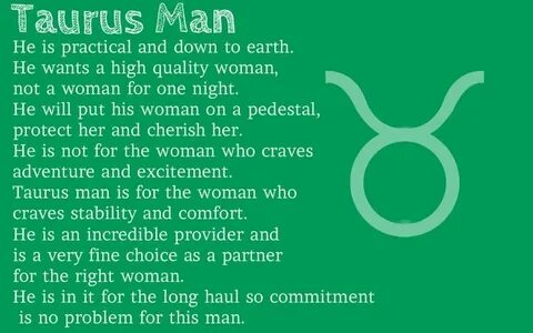Taurus Man Taurus man, New love, Taurus