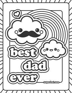 Free Best Dad Ever Coloring Page Fathers Day Coloring Page, 