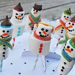 Snowman Marshmallow Pops are a scrumptious Christmas craft o