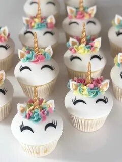 Unicorn cupcakes Aniversário de unicórnio, Bolo de unicórnio