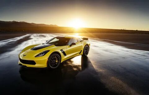 Обои Z06, Corvette, Chevrolet, Front, Yellow, Supercar карти