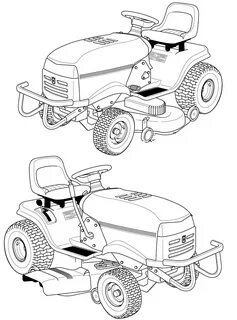 Husqvarna Riding Lawn Mower Coloring Page - Free Printable C