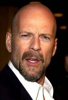 Bruce Willis Bald men with beards, Bald with beard, Bald men