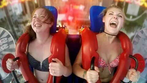 Girls Freaking Out #1 Funny Slingshot Ride Compilation - You