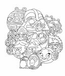 All Characters Of Angry Bird Star Wars Coloring Pages Bird c