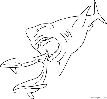 Megalodon Coloring Pages - ColoringAll