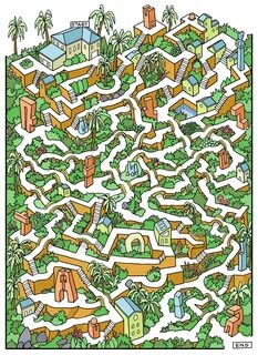 Amazing mazes: cities become graphic puzzles - in pictures A