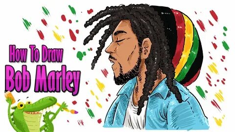 how to draw Bob Marley step by step - YouTube
