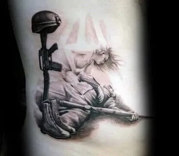 50 Fallen Soldier Tattoo Designs For Men - Memorial Ideas