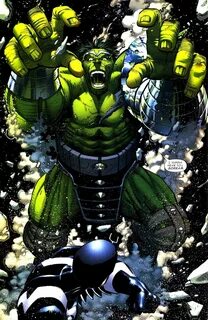 Planet Hulk vs. Black Bolt by John Romita Jr. Hulk artwork, 