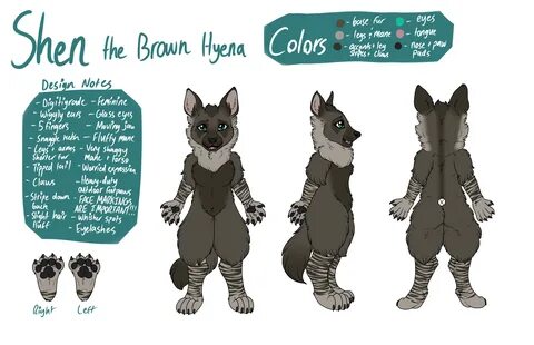 Hyena Furry Ref Base - Dezasseis Wallpaper