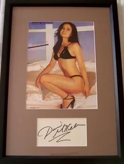Danica McKellar autograph custom framed with 8x10 lingerie p