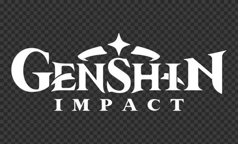 HD White Genshin Impact Game Logo PNG Citypng