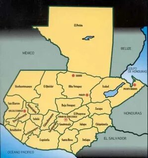 Guatemala Mapa Provincias