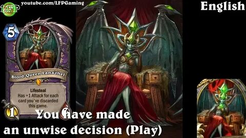 Hearthstone: Blood-Queen Lana'thel card sounds in 14 languag