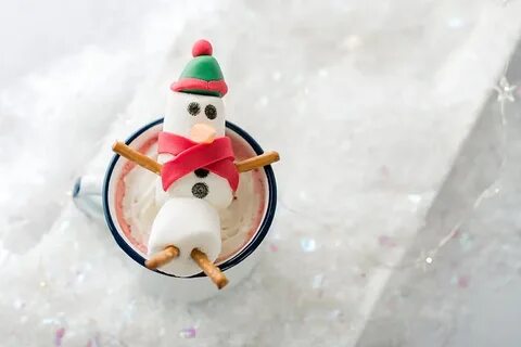 Snowman Marshmallow Hot Chocolate Toppers Baked Bree