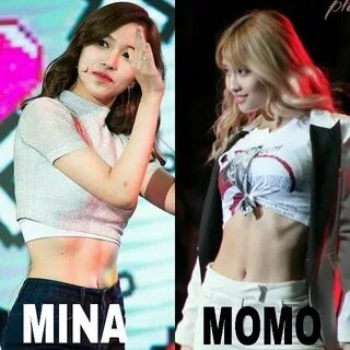 choose the best abs? MINA or MOMO? #Twice Oh god I could nev