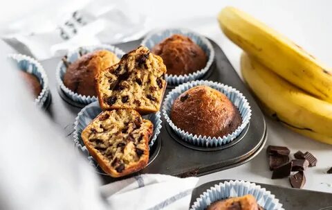 Mekani banana muffini s proteinima i čokoladom! Recept pogle