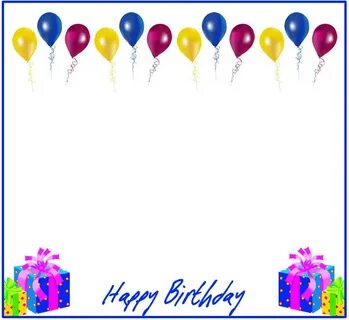 Birthday Page Borders free image download