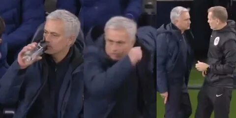 Jose Mourinho sprinting to complain to a referee has already